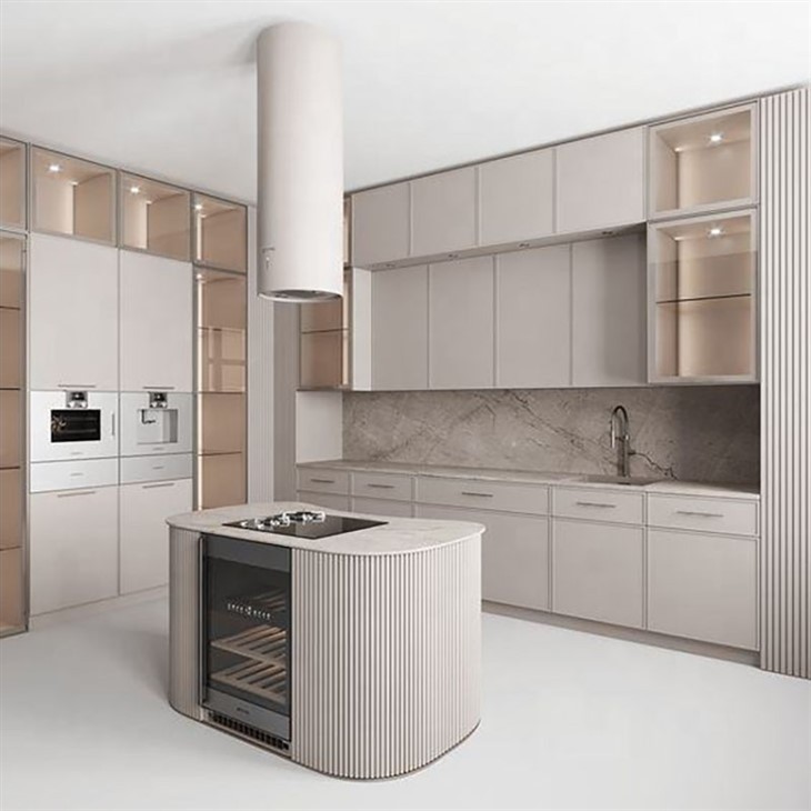 corner kitchen cabinet with glass doors-01