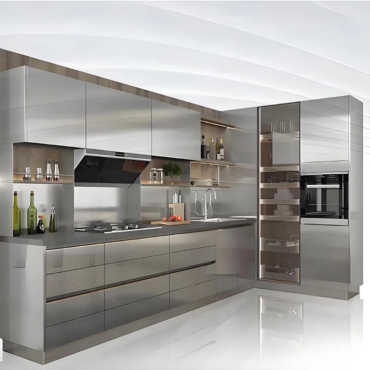 Stainless Steel Kitchen Cabinets-01 Stainless Steel Kitchen Cabinets-01